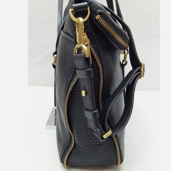 Fossil Preston Pebbled Leather Foldover Expandable Satchel Crossbody Bag (NWOT) - Picture 15 of 15